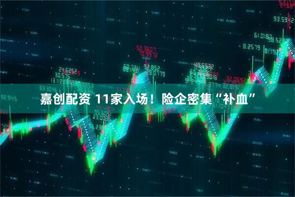 嘉创配资 11家入场!险企密集“补血”